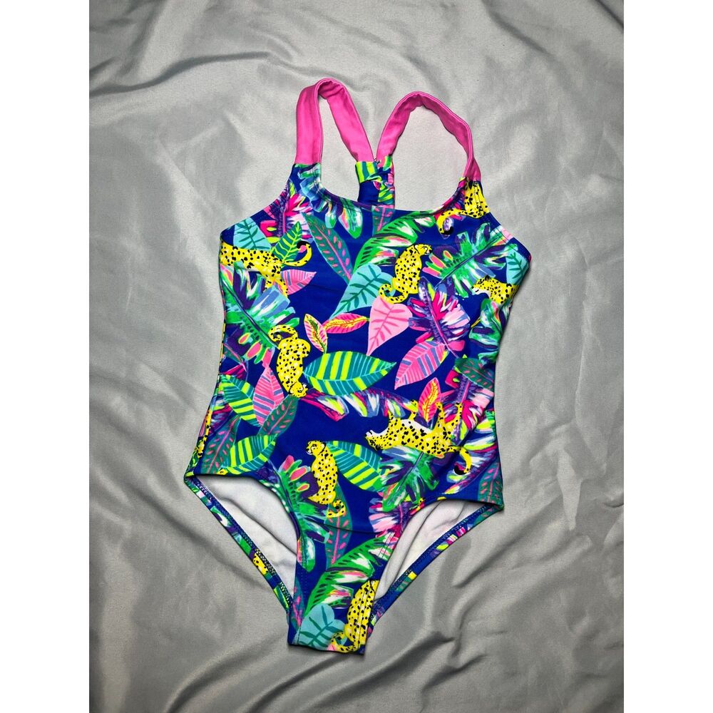 Gently Used Cat & Jack Girls' One-Piece Swimsuit - Size 4/5